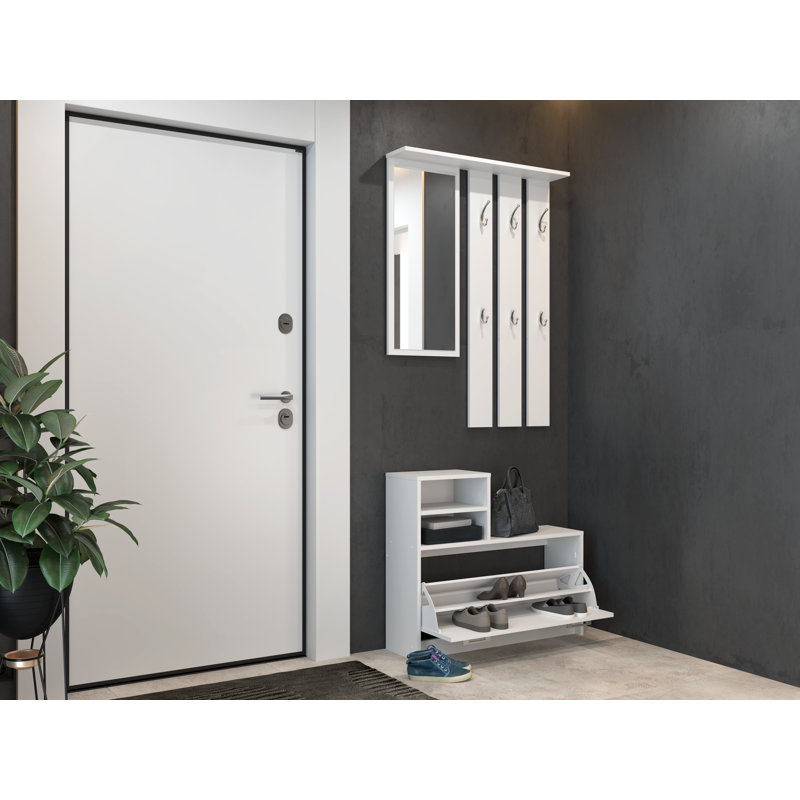 Mercury Row Centreville Hall Tree with Shoe Storage & Reviews Wayfair